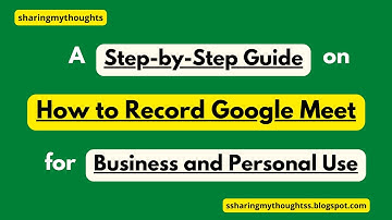 How to Record Google Meet Video Call on Laptop with Audio for Free - The Easiest Way to Record