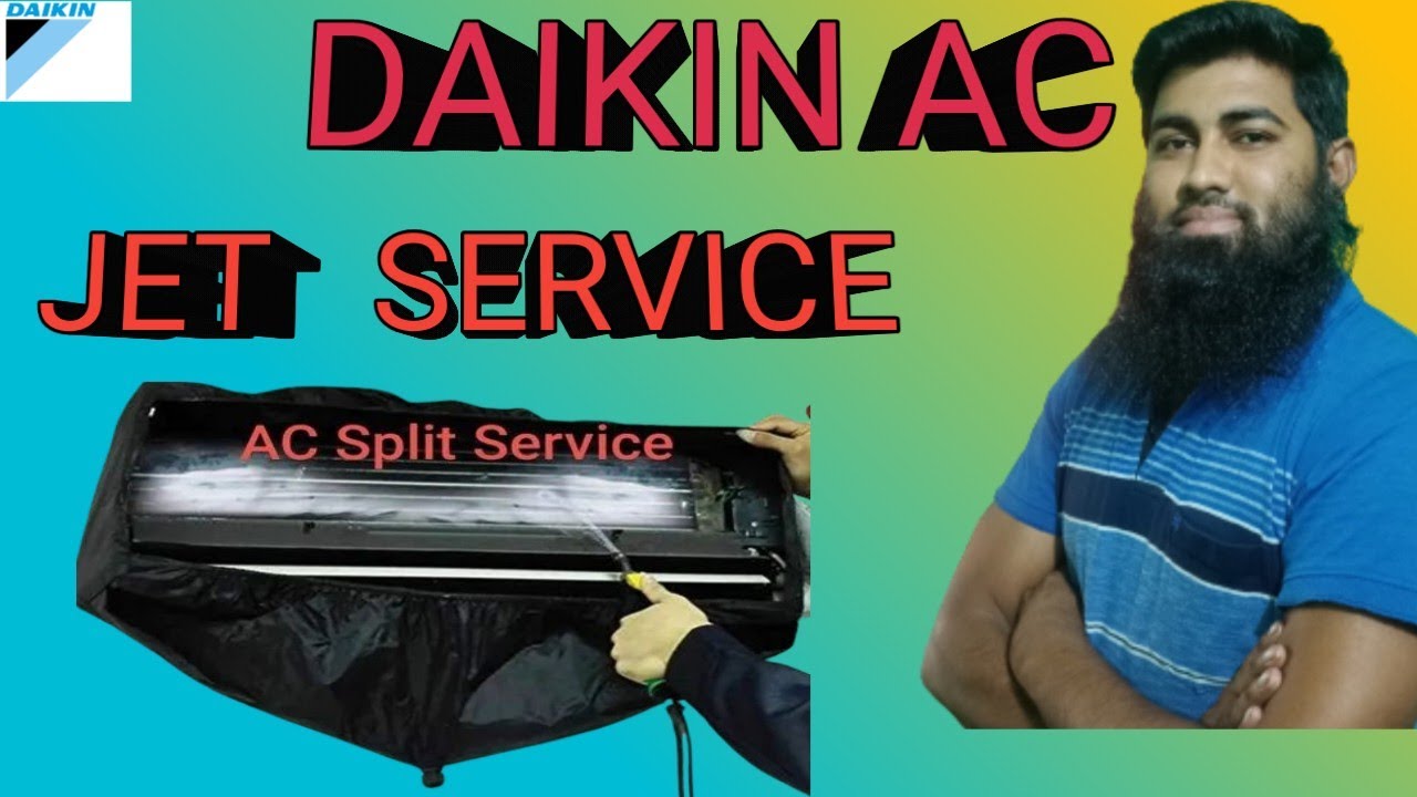 daikin ac jet service how to clean daikin air conditioner YouTube