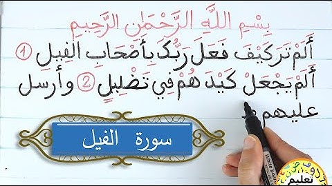 سورة الفيل - قرآن كريم Quran surah al file | قراءة القران الكريم | Quran alphabet pronunciation
