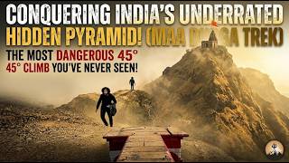 I Climbed Most Dangerous 45° Hidden Pyramid Mountain! (Maa Durga Temple Trek)