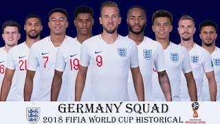 ENGLND SQUAD - 2018 FIFA World Cup | England's 2018 FIFA World Cup  Squad | Historical Squads