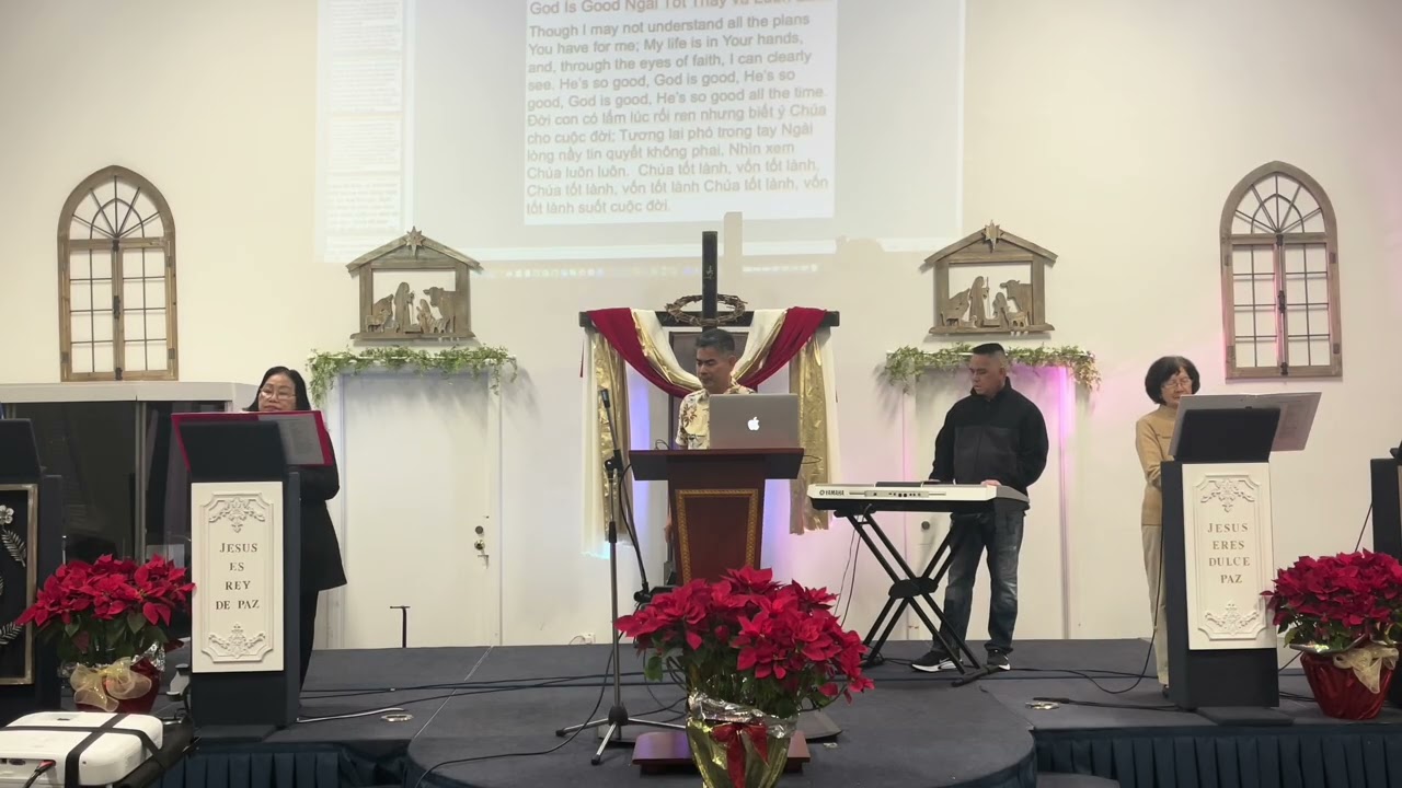 God is Good All the Time. Sunday Service@11am. Lunch @