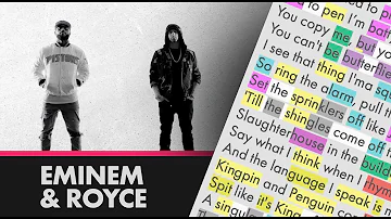 Royce da 5'9 ft. Eminem on Caterpillar - Lyrics, Rhymes Highlighted (279)