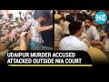 Jaipur udaipur murder accused attacked outside nia court chorus for death penalty
