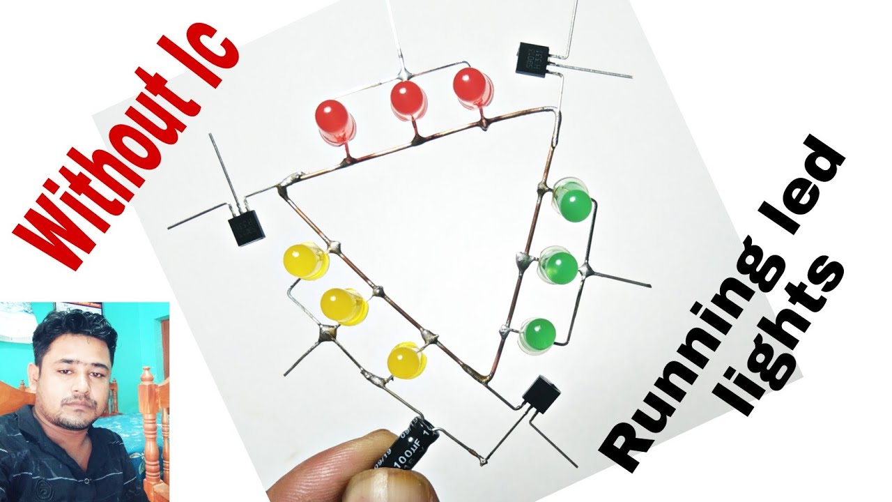 How To Make Super Led chaser Circuit Using Transistors C9013 How to