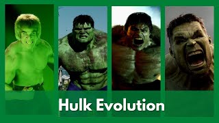 Evolution of HULK 1977 - 2021 (Movies \& TV Series)