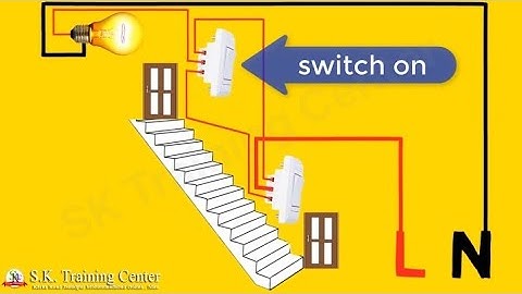 Two Way switch Connection with light electric animation video || 2 way switch wiring || 👌👌👌