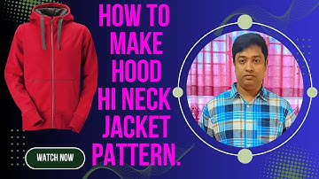 How To Make Hood Hi Neck Zip Jacket Pattern | Winda Cad Tutorial |সঠিক নিয়মে প্যাটার্ন তৈরি শিখুন