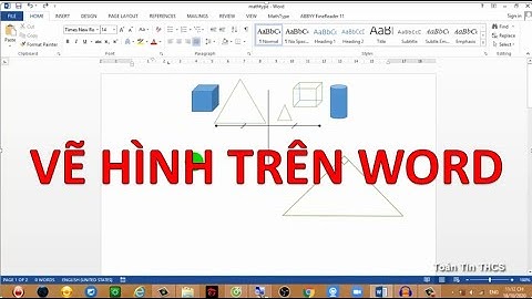Hướng Dẫn Vẽ Hình Trên Word