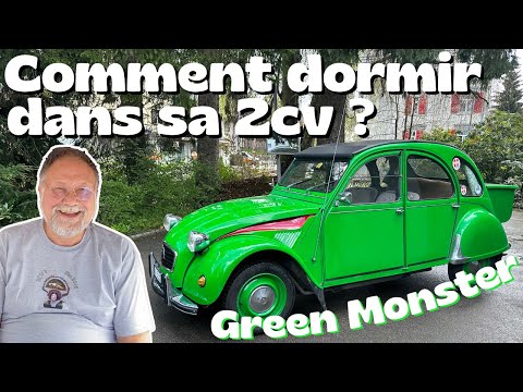 Lit double + Cuisine dans une Citroën 2CV !