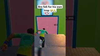 Bro fell for his own trap 😭🙏 #fortnite #fortniteshorts #gaming