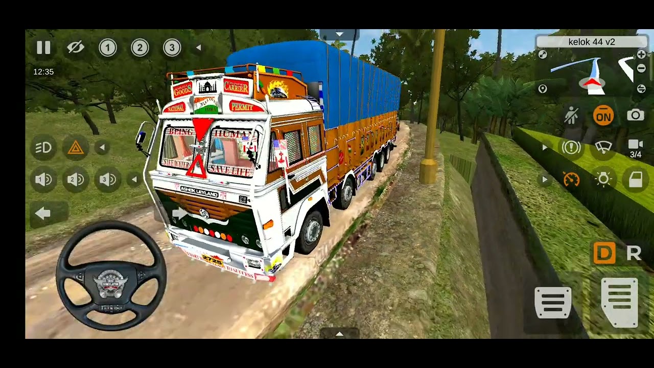 Tata truck mod for bus simulator Indonesia Ashok Leyland truck