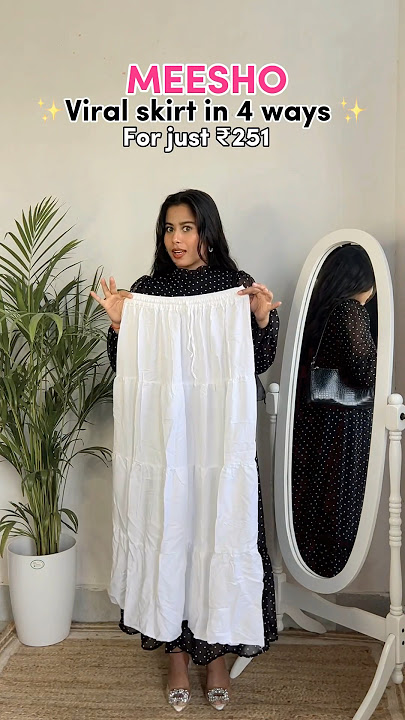 Meesho Viral Skirt for just ₹251 😱 #meeshohaul #meesho #meeshoapp #fyp #skirts #style #tryonhaul