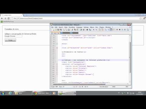 111   HTML5   Novos Form Elements introduzidos pelo HTML5   Datalist e Keygen