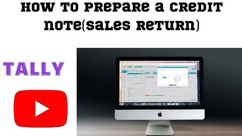 How to prepare a credit note (sales return) in tally erp9#softwaretutorials #tally #creditnote