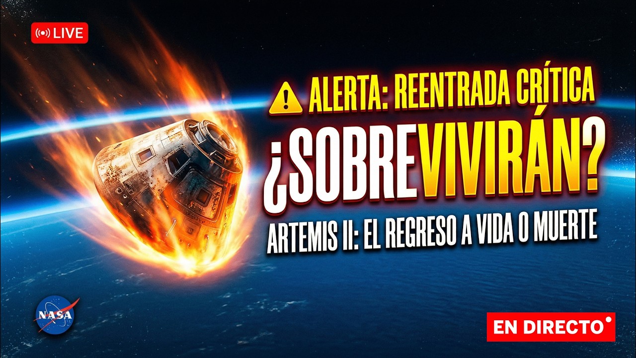 🔴 DIRECTO: ARTEMIS II - Regreso Crítico a la TIERRA ⚠️ ¿SOBREVIVIRÁN a la REENTRADA?