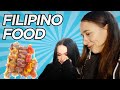 Elsa and nevada try filipino food for the first time