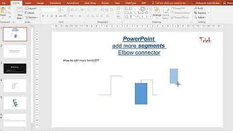 PowerPoint2016  Elbow connector  Add more segments