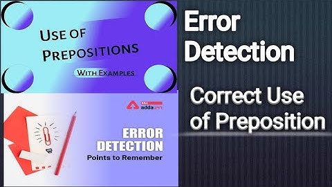 Error Detection for STS | Use of Preposition | BPS 5 TO 15 | IB | GD-11 | OM |Steno typist| JobsMCQS