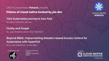 Visions of cloud native hosted by yle.dev