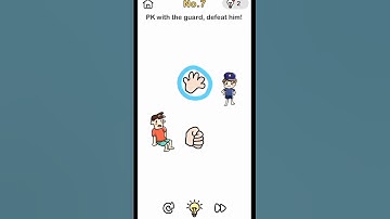 Brain Out Escape Room Level 7 PK With The Guard.defeat  him #shorts