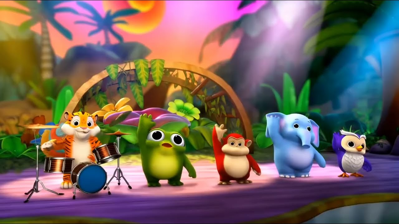 Animal Band Jam 2 🐯🎶 Fun Kids Song with Dancing Animals!