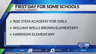 First day of school for some Fayette County schools