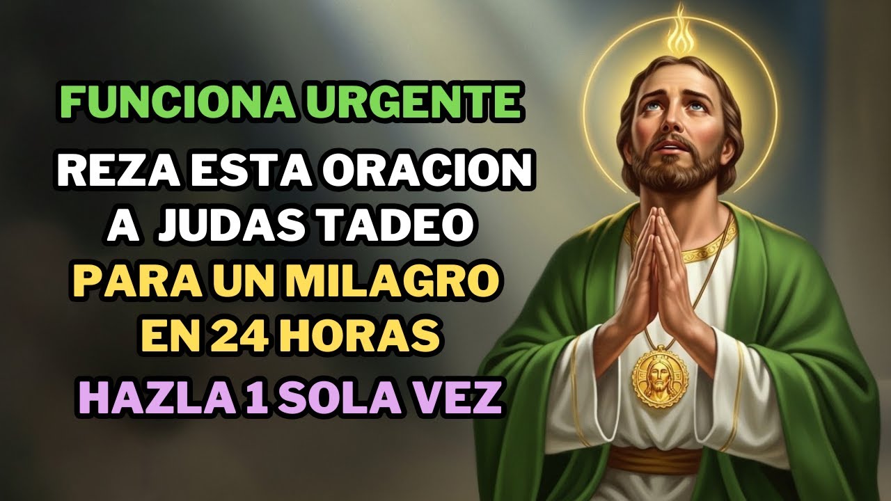 🚨 URGENTE: Reza esta oración a San Judas Tadeo AHORA MISMO para un milagro en 24 HORAS ⏳