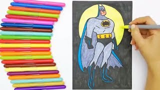 Batman Çi̇zi̇mi̇ - Batman Nasil Çi̇zi̇li̇r - Süper Kahraman Çi̇zi̇mleri̇ - Boyama Vi̇deolari - Çi̇zgi̇ Fi̇lm