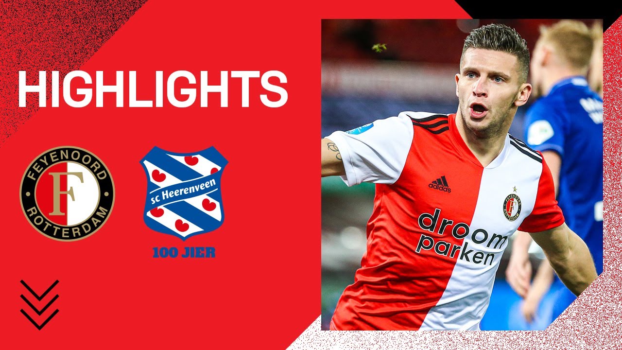 Hattrick Linssen En Heerlijk Het Jaar Uit Highlights Feyenoord Sc Heerenveen 2020 2021 Youtube