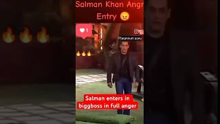 Salman Khan Anger Entry  In Big Boss House youtube shortsyoutube Shorts yt salman bollywood