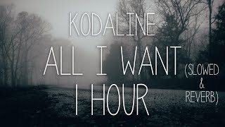 Kodaline - All I Want // slowed + reverb + rain | 1 HOUR | LISTEN WITH HEADPHONES