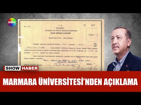 İşte Erdoğan'ın üniversite diploması