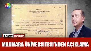 İşte Erdoğanın Üniversite Diploması