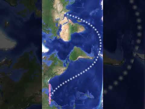 Какое самое длинное расстояние можно проплыть по прямой не касаясь суши