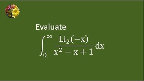 Solving improper integral  for dilogarithm function using Feynman