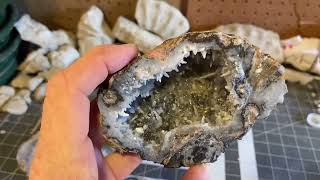 October 30, 2022. Opening up a few geodes one of my favorite things to do