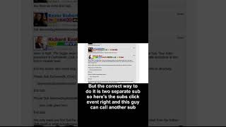 Why You Cannot Put A Sub Inside Another VBA Sub
