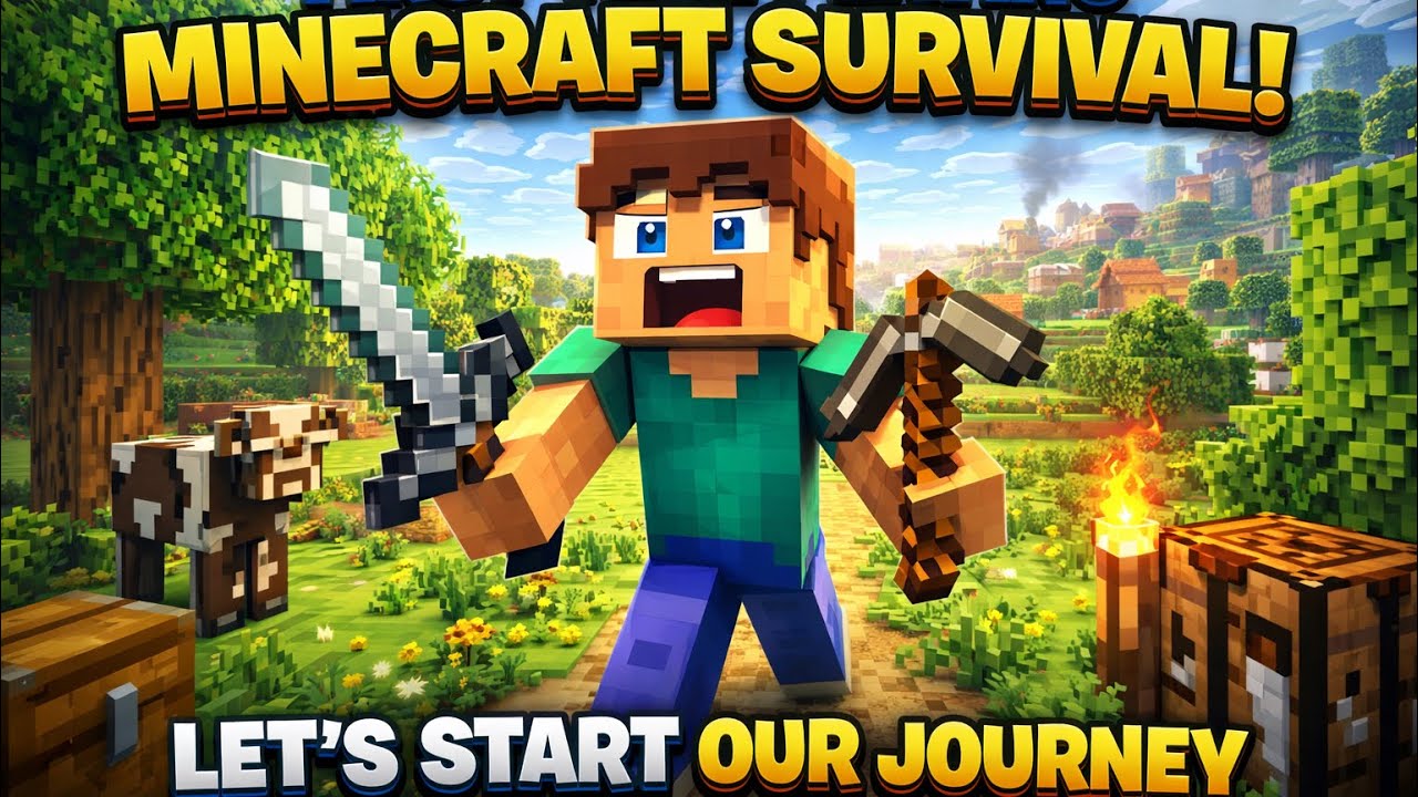 First time Playing Minecraft OMG I am sou bad 🥲 Part 1 - YouTube