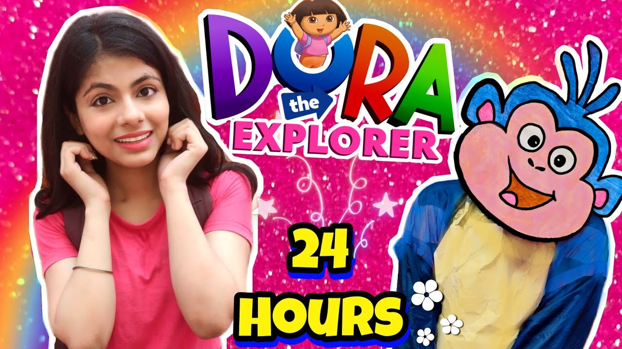 Living Like DORA & Boots for 24 Hours (Hindi) *Woah! Real Life