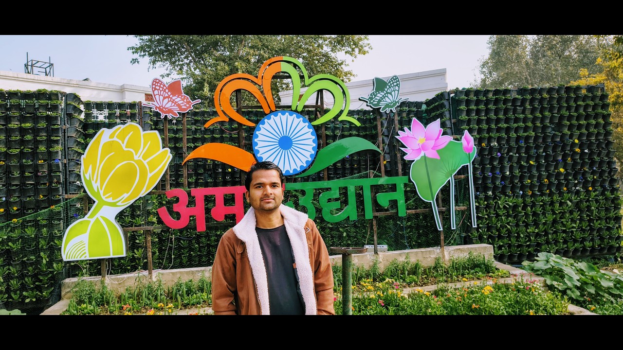 दिल्ली का Hidden Paradise 😍 | अमृत उद्यान राष्ट्रपति भवन | Full Tour