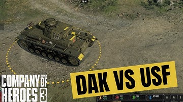 Company Of Heroes 3 Multiplayer 1v1 Dak vs Usf(Maximum Settings)