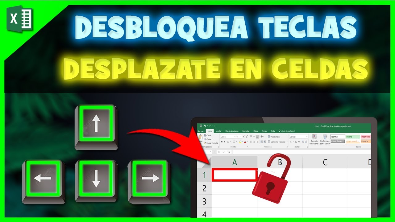 NO puedo DESPLAZARME en Excel con las Flechas (Desbloquea Celdas) SOLUCIÓN  ✓ - YouTube