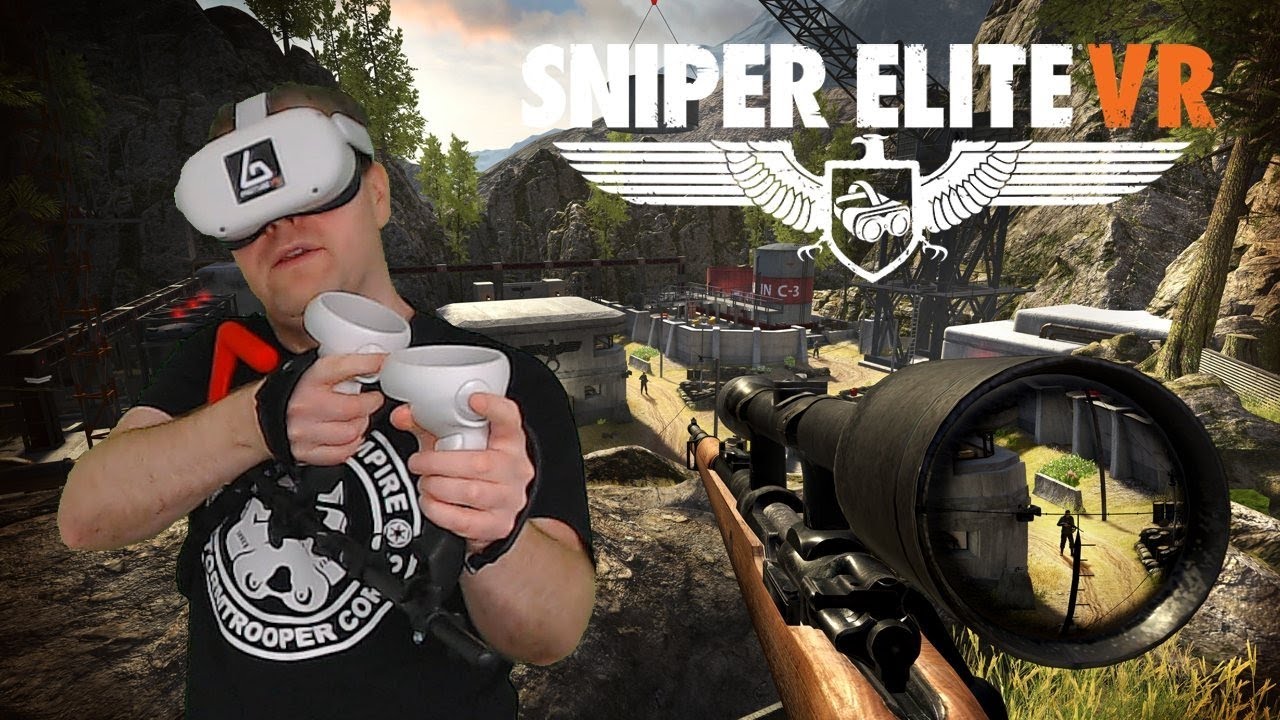 Sniper Elite VR Quest 2 Mixed Reality + ProTube Gun Stock 1440p YouTube
