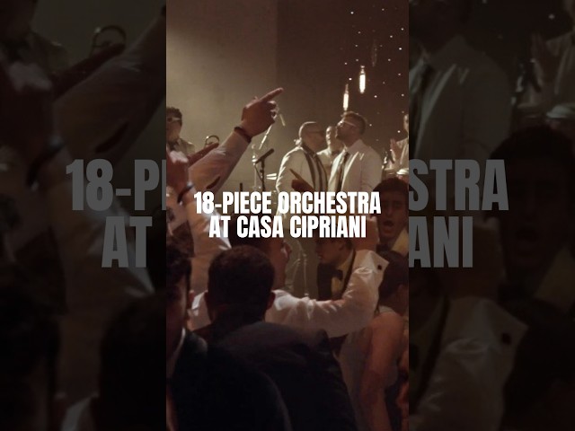 18-Piece Orchestra at Casa Cipriani Wedding 🎻