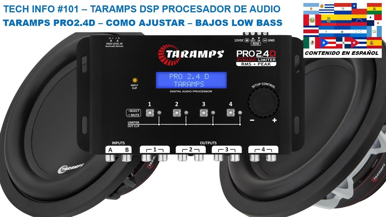PRO2.6S TARAMPS クロスオーバープロセッサーイコライザー Amazon.com: Taramps Pro 2.4S DSP Crossover full Digital