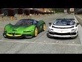 Ferrary Mansory F9XX vs Alfa Romeo Furia at Old SPA