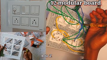 7 switch 2 socket 1 regulator connection | 12 modular board wiring | board wiring