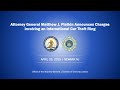 Attorney General Matthew J. Platkin Announces Charges Involving an International Car Theft Ring