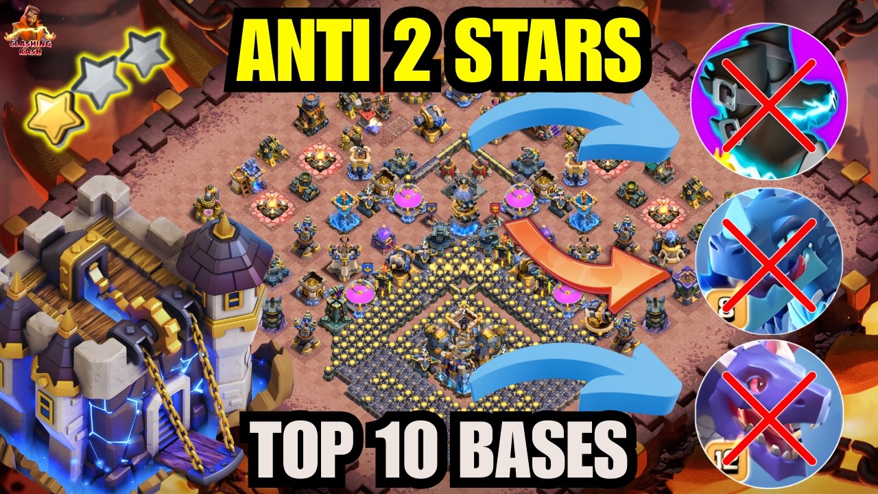 *ТОП 10* База для войны TH18 с возможностью соединения | База TH18 для войны и CWL с 1 звездой | ...